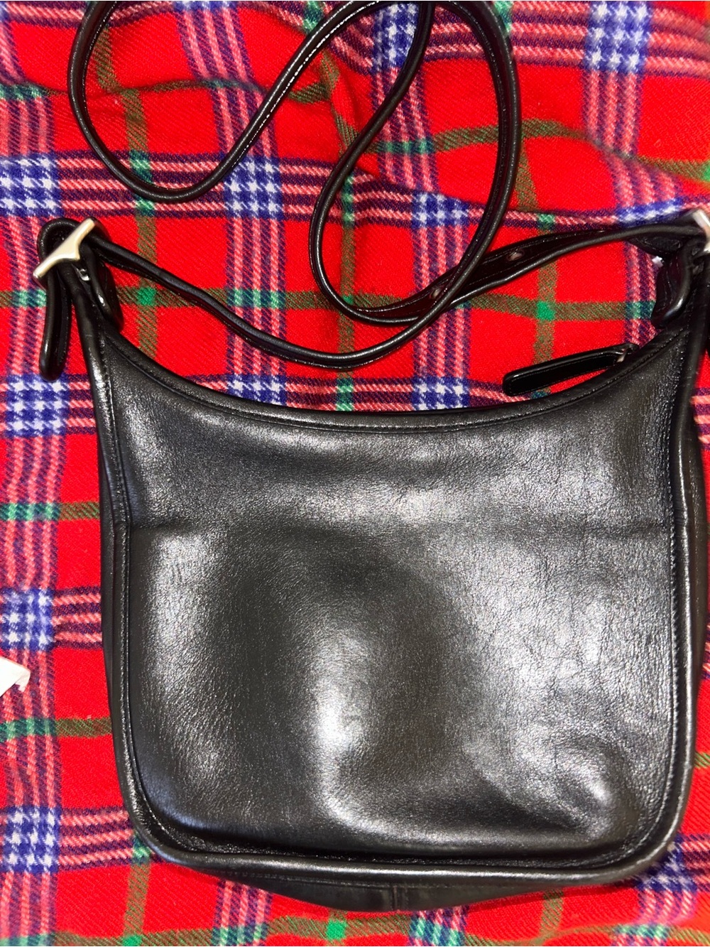 Coach Vintage Black Leather Crossbody Bag